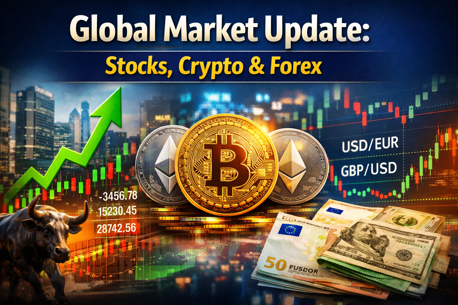 Global Market Update Today: Stocks, Crypto & Forex Overview