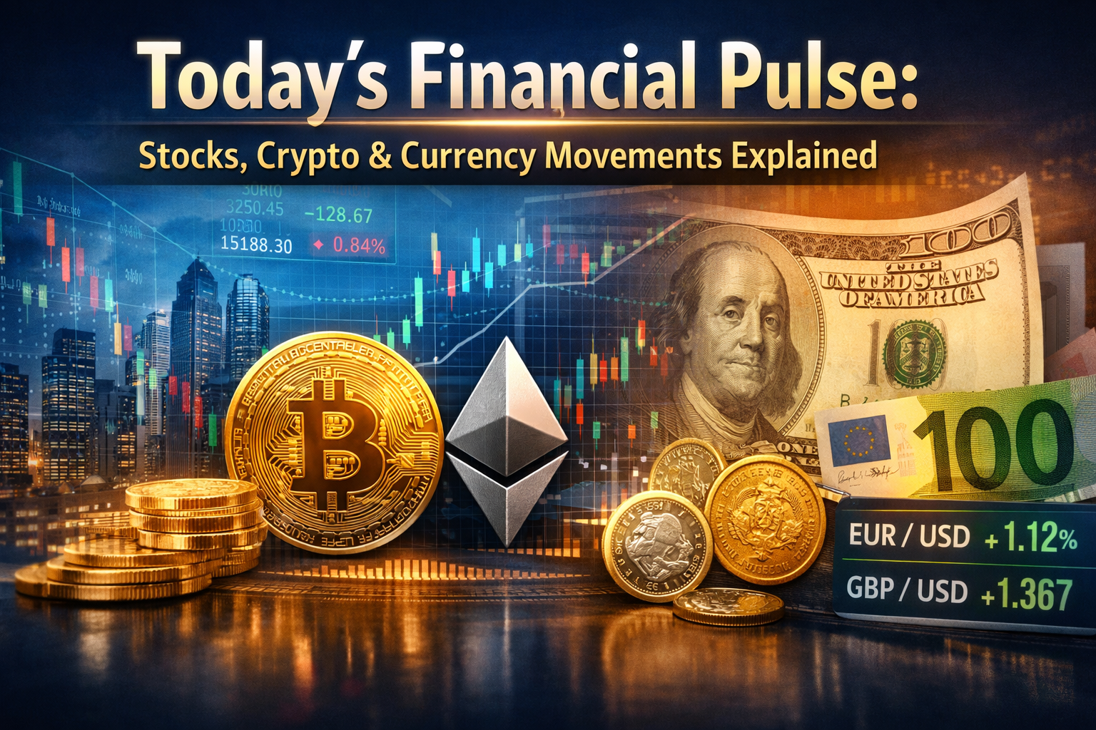 Today’s Financial Pulse: Stocks, Crypto & Currency Movements Explained